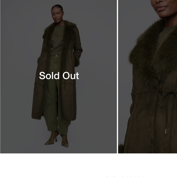 Gap x Cult Gaia Vegan Suede Wrap Coat - Picture 5 of 5